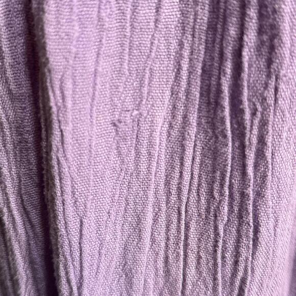 Unique rare vintage lavender light purple maxi prairie cottage core dress - Picture 4 of 6